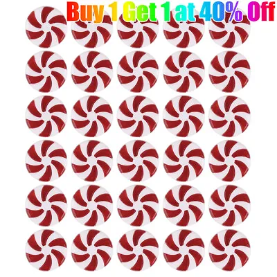 30× Christmas 3D Candy Cane Pendants Hanging Ornaments Tree Party Decorations UK • £3.85