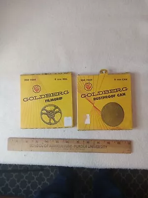 Goodberg 8mm Film Can And Reel 200 Foot 2 Items Boxed New • $6.99