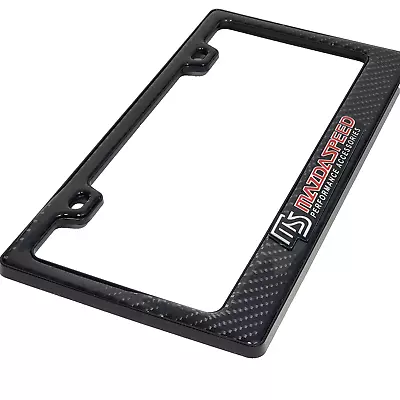 License Plate Frame Cover Carbon Fiber Look For Mazda Speed 3 6 Miata Mx-5 Cx9 • $16.95