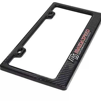 License Plate Frame Cover Carbon Fiber Look For Mazda Speed Rx8 Rx7 Protege 626 • $16.95