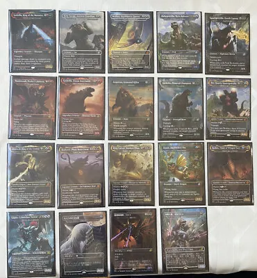 COMPLETE SET (19) GODZILLA *Non-Foil* MT/NM MTG IKO Double-Sleeved -TCGshowcase- • $399.99