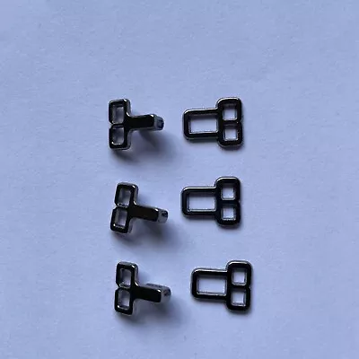 Hook & Eye  Clasp 20mm Gun Metal 3 Pairs • £1.99