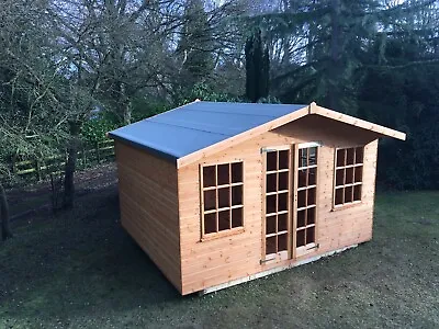 12x10 Apex Georgian Summerhouse Shed Garden Room. Bespoke Sizes Available. • £3345