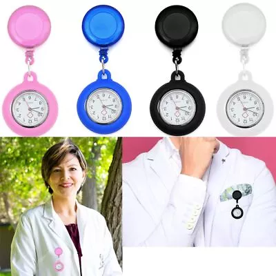 Pin Doctor Medical Hanging Fob Watch Retractable Nurse Watch Pocket Watch • $14.21