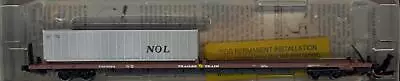 N-Scale Micro Trains 89'4  TRAILER TRAIN FLAT CAR & NEPTUNE ORIENT TRLR *MINT* • $4.99