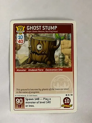 2007 MapleStory Trading Card Game Ghost Stump #25 0b5 • $5