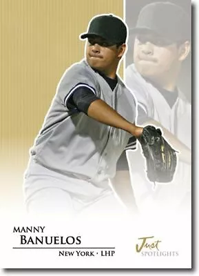 MANNY BANUELOS 2011 Just SPOTLIGHTS Rookie Mint GOLD Parallel RC #/100 • $1.75