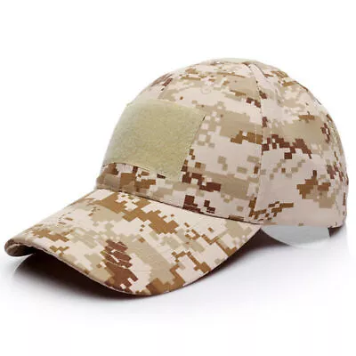 Army Camo Military Style Mens Womens Baseball Caps Hunting Adjustable Sport Hat! • £10.15