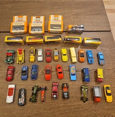 Lot 37 Vintage Toy Cars-Hot Wheels Johnny Lightning Mattel ERTL Lesney+ More • $140