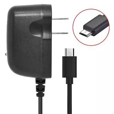 Black Color 3 Feet Cable Length AC Adapter Home Wall Travel Charger • $8.16