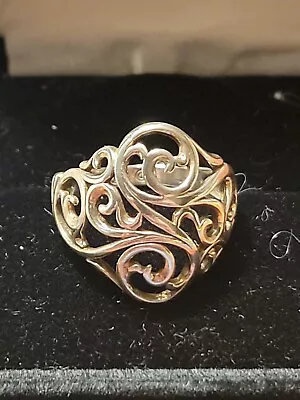 Sterling Silver KABANA Scroll Design Ring Size 6 • $9.99
