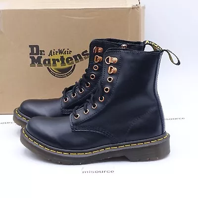 Size 7 Women's / UK 5 Dr. Martens 1460 Pascal HDW Compat Boots 26874001 Black • $111.96