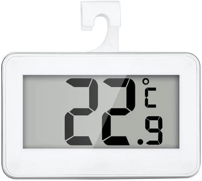 $8.95 • Buy LCD Digital Fridge Freezer Thermometer Cooking Kitchen Temperature Hook Magnet