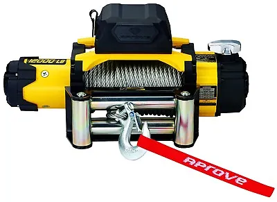 $359 • Buy 12000 Lb Dual Speed Winch W/ Steel Cable And 2-in-1 Wireless Remote