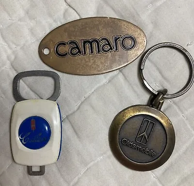 $10 • Buy Vintage Car Keychains Camaro, Oldsmobile, And Cutlass