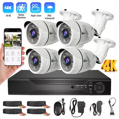 House Camera 4CH DVR Home Security System 1080P DVR + 4 X Outdoor Smart DVD 4K • $110.99