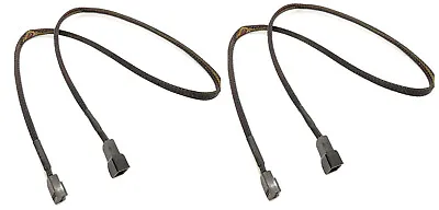 2 X 12  3-Pin Computer Case Fan Male To Female Extension Adapter Cable Sleeved • $5.99