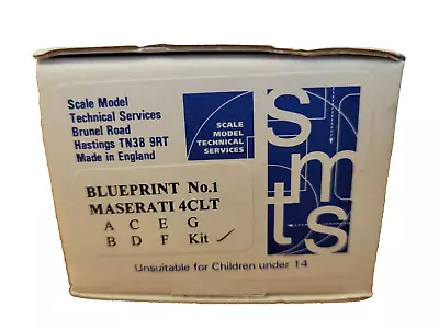 SMTS Scale Model Technical Services Blueprint No.1 Maserati 4CLT Kit OPEN BOX • $99.95