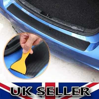 £8.99 • Buy Car Rear Boot Trunk Bumper Guard Protector Carbon Fibe For Vauxhall Corsa C VXR