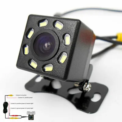 £11.99 • Buy 8 LED 170 Degree Wide Angle Car Rear View Backup Camera For Car RV