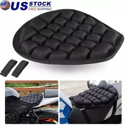 Universal Motorcycle Comfort Gel Seat Cushion Pressure Relief Cover Pillow Pad • $16.98