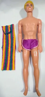1981 Sunsational Malibu Ken Doll Complete Swimsuit Beach Towel Sunglasses Barbie • $18.99