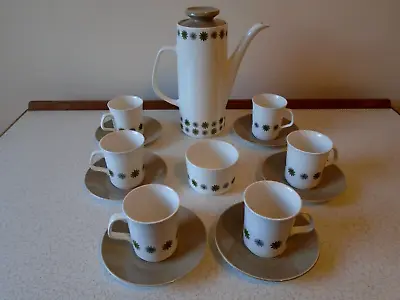 1960's J&g Meakin  England Studio 14 Piece Coffee Pot Cups & Sugar Bowl Set • £10