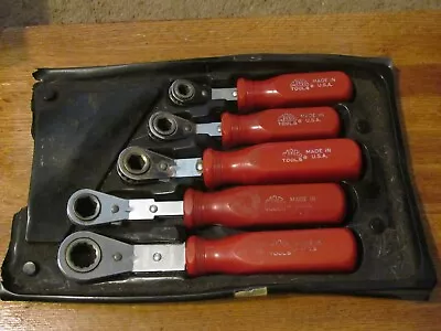 Mac Tools 5 Piece Ratchet Wrench Set 8mm To 15mm Hard Red Handle • $119.99