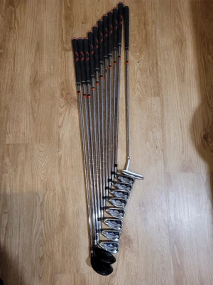 $340 • Buy 11 Maxfli Golf Clubs, 4i-SW, 3 Hybrid, 5wood, Putter, 1 Inch Longer. Stiff Flex.
