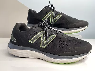 New Balance Fresh Foam 680 Mens 12 4E Black Wide Black Green Running Shoes • $23.26