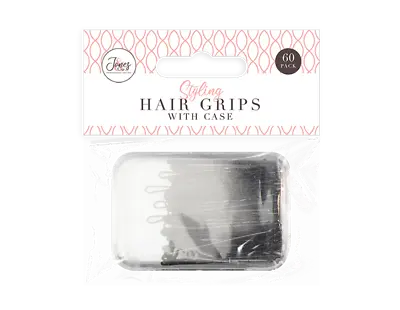 £3.15 • Buy 60pk Hair Grips | Black Bobby Pins Waved 4.5cm Styling Clips Slides Kirby Salon