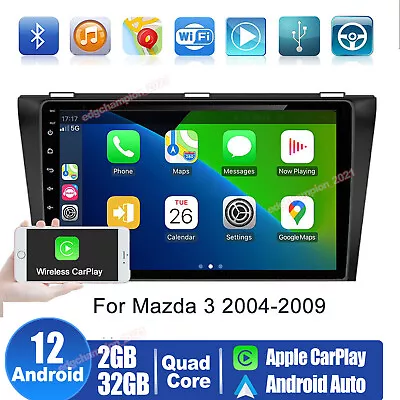 For Mazda 3 2004-2009 Android 12.0 Car Stereo MP5 Radio Player GPS Navi CarPlay • $114.88