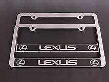 (2pcs) Lexus Halo Chrome PLASTIC License Plate Frame • $17.99