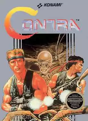 Nintendo Classic Art - Contra Video Game Cover Poster 11x15 • $14.99