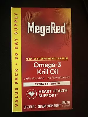 Schiff MegaRed 500mg Omega 3 Krill Oil - 80 Softgels • $19.99