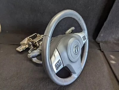 2006-2014 Vauxhall Corsa D Steering Wheel + Controls Stalks Squib Ignition & Key • £50