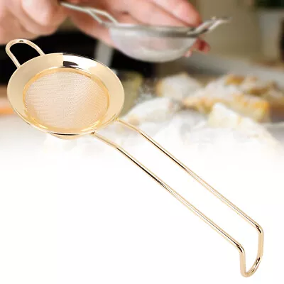 1 Stainless Steel Cone Shape Cake Powder Filter Cocktail Mesh Strainer Ba FIG UK • £35.38