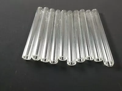 3  Long 15 Piece Glass Borosilicate Tubes 8mm OD 5mm ID Tubing 1.5mm Sharp Pyrex • $11.99