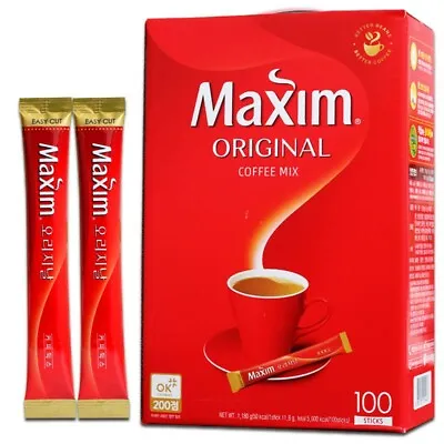 Maxim Original Korean Instant Coffee100 Sticks. USA-Seller • $56.49