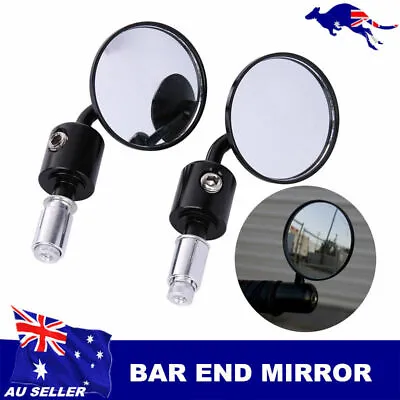 CNC 7/8'' BAR END MIRROR Kawasaki Z1000 Z750 ZR1000 ER-6F ER-6N ER5 EL250 W650 • $29.71