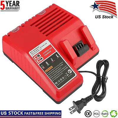 For Milwaukee 18V 48-59-1812 Lithium Rapid Battery Charger 48-11-1860 New • $20.99