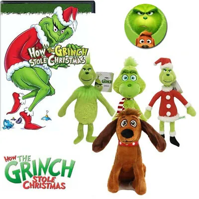 £6.92 • Buy How The Grinch Stole Christmas Grinch Max Dog Plush Doll Stuffed Toys Kids Gift