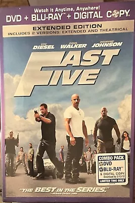 Fast Five (Blu-ray/DVD 2011 2-Disc Set Rated/Unrated - No Digital Copy • $3