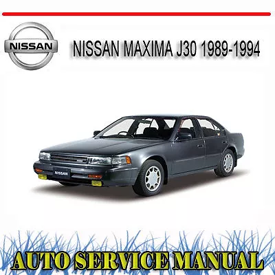 Nissan Maxima J30 1989-1994 Repair Service Manual ~ Dvd • $21.10