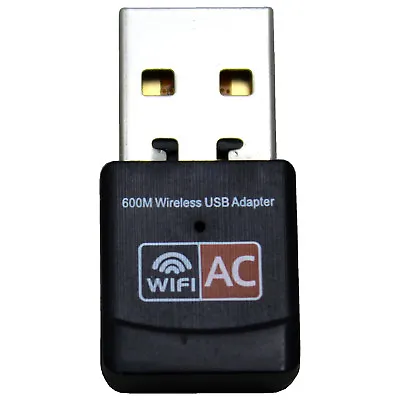 802.11AC 2.4G / 5GHz 600Mbps Dual Band WiFi USB Adapter Home Wireless Network • $6.99