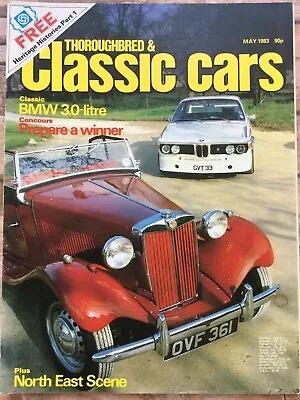 Classic Cars Magazine - May 1983 - BMW 3.0 Mustang Capri Lambo Renault 45 • $9.32