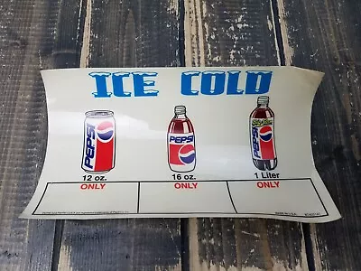 Vintage PEPSI / PEPSI-COLA Stickers In-store Cooler Decal Big Slam Promo - USA • $24.99