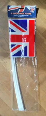 Union Jack Flags X5 Waving Hand Event Party Royal King Charles Coronation • £5.50