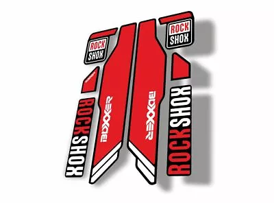 Rock Shox BOXXER 2015 Mountain Bike Cycling Decal Kit Sticker Adhesive Red • $19.99