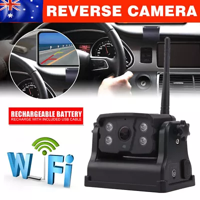 $144.35 • Buy Wifi Magnetic Reverse Camera Kit Caravan Reversing Rear View Backup HD Dash Cam